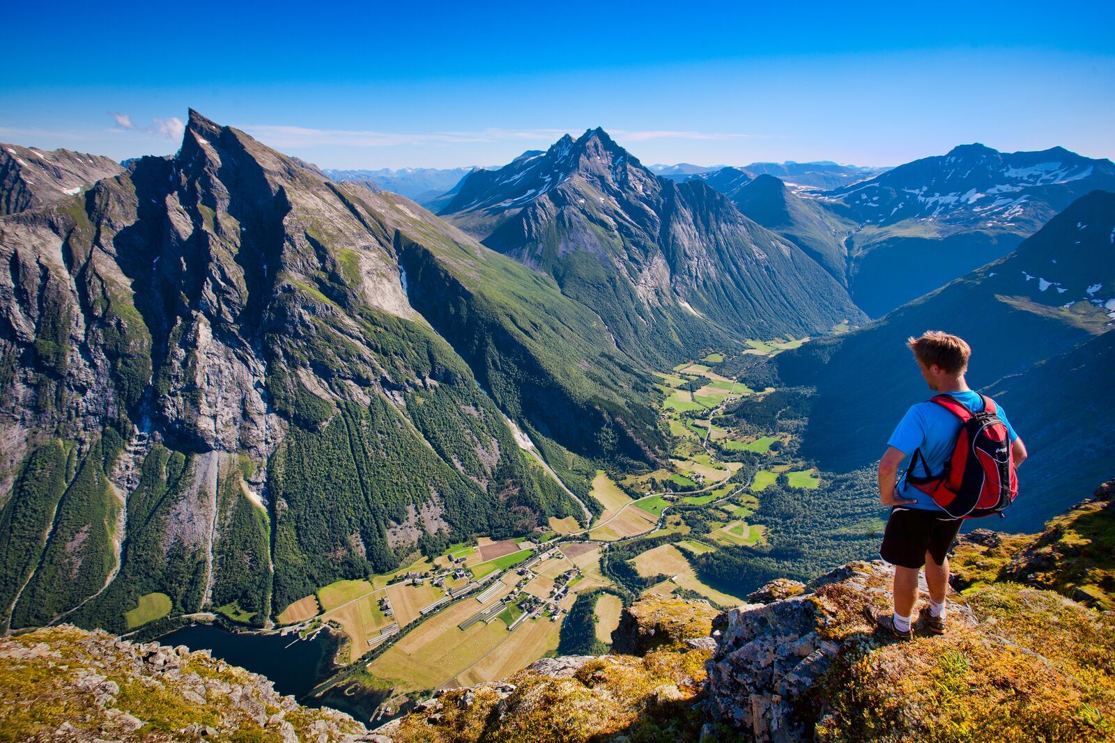 The Norangsfjord beneath Slogen mountain, Norway