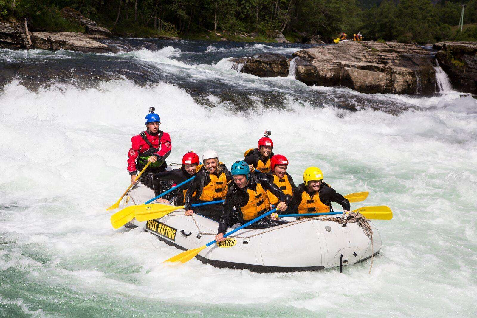 Rafting near Voss, Norway