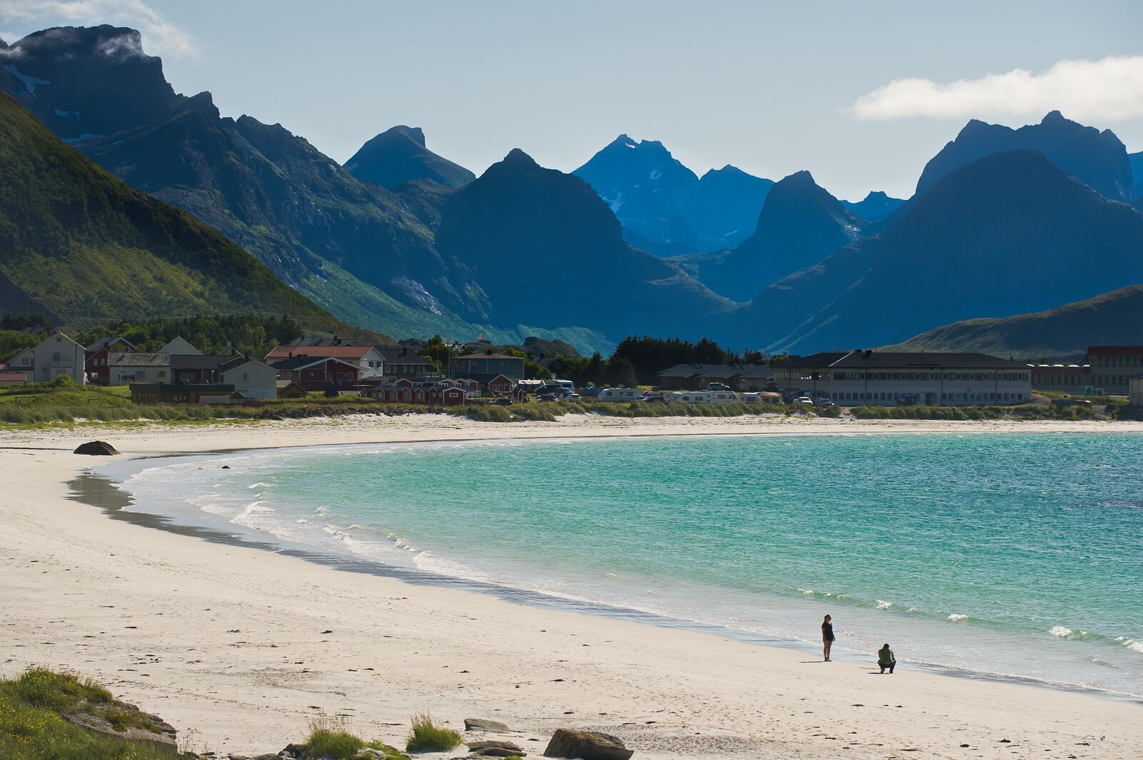 Midnight sun Lyngen summer